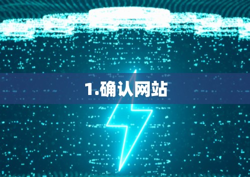 1.确认网站 1.确认网站