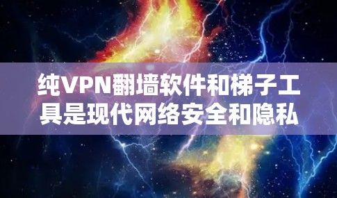 纯VPN翻墙软件和梯子工具是现代网络安全和隐私保护的重要手段。以下是对这些工具的详细介绍