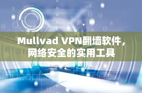 Mullvad VPN翻墙软件,网络安全的实用工具 Mullvad VPN翻墙软件,网络安全的实用工具