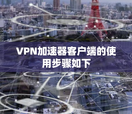VPN加速器客户端的使用步骤如下